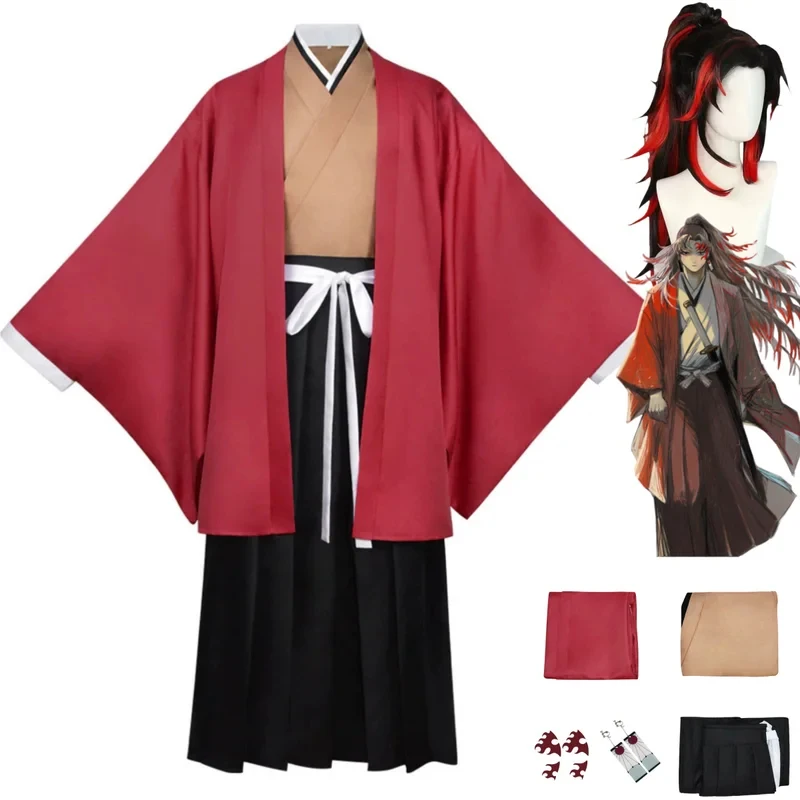 Bathrobe - 2026 อะนิเมะ ซูกิกุนิ โยริอิจิคอสเพลย์เครื่องแต่งกายญี่ปุ่นชุดกิโมโนเสื้อคลุมฮาโอริเสื้อคลุมวิกผมชายคริสต์มาสชุดบอลมาส์ก 0XIUUL