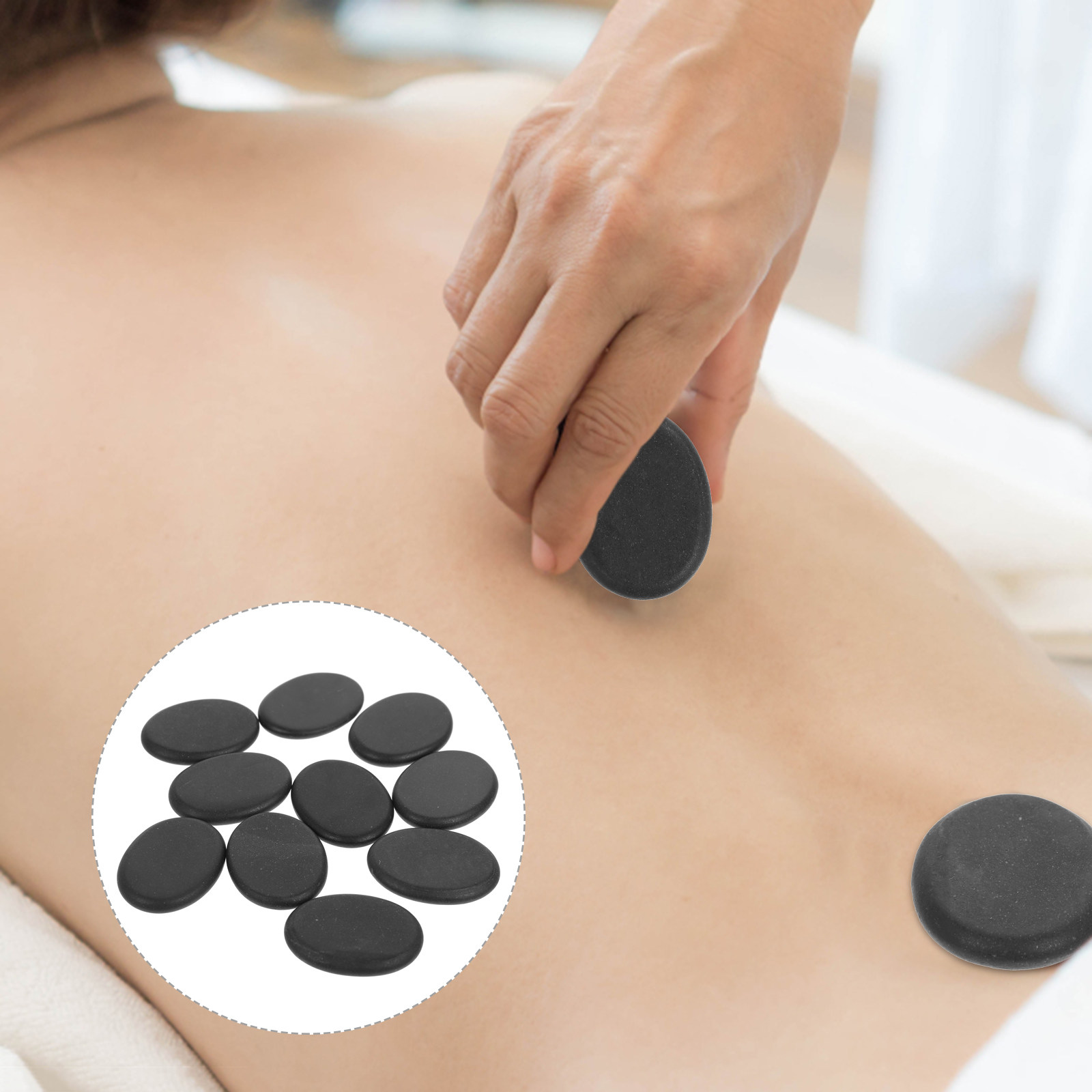 หินภูเขาไฟ 10 ชิ้น หินบำบัดธรร - Foot Spa บทวิจารณ์และราคา