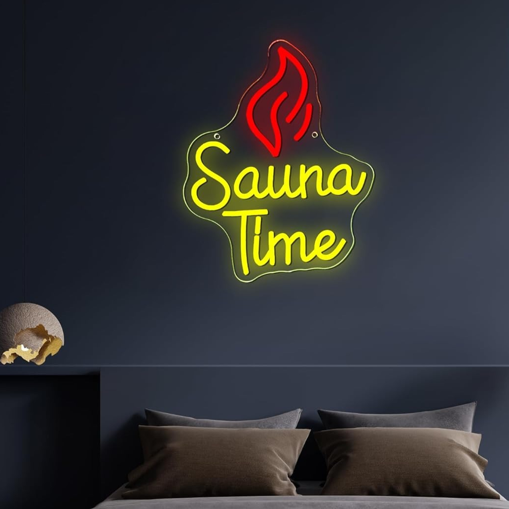 ป้ายไฟนีออน Sauna Time สำหรับต - Spa Wellness Gym บทวิจารณ์และราคา